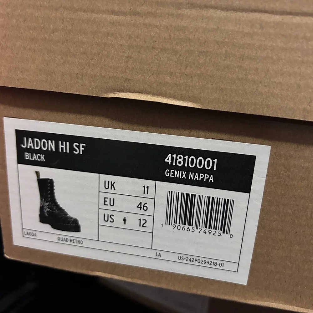 NIB Dr. Martens Jadon Hi Solar Flare Reclaimed Leather Platform Boots Men's 12